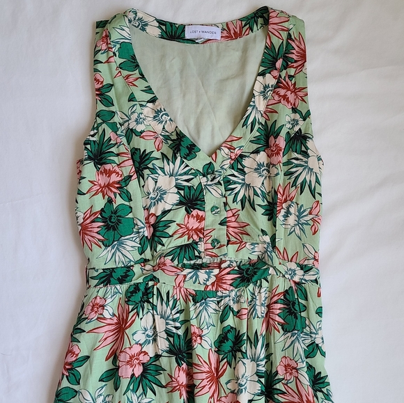 Lost + Wander Anthropologie Island Hopper Floral Print Maxi - Picture 5 of 8